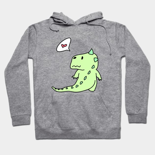 Dinosaur Rex Dino Manga Cute Funny Children Hoodie by Kibo2020